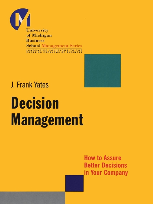 Title details for Decision Management by J. Frank Yates - Available